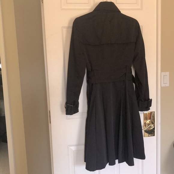 ZARA Basic Brown Double Breasted Trench Raincoat Size M - Picture 14 of 16